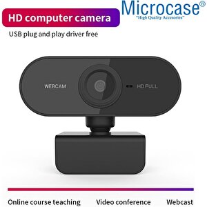 Microcase 1080p 360 Dönerli Mandal Kıskaçlı Full Hd Webcam Kamera Zr811 - Al5148