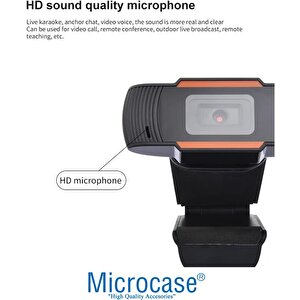 Microcase 720p 360 Dönerli Mandal Kıskaçlı Hd Webcam Kamera Zr806 - Al5152