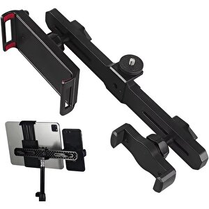 2in1 Çift Başlıklı Ayarlanabilir 1 Telefon 1 Tablet Tutucu + 2.1 Mt Tripod - Al5063