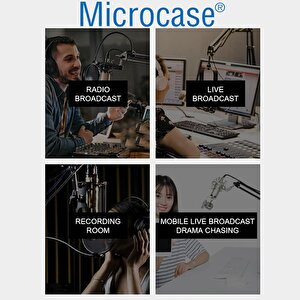 Microcase Yayın Stüdyo Için Mikrofon Tutucu Plastik Shock Mount  - Al4725