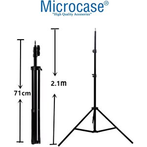 3in1 Set 2.1 Metre Tripod + 1/4 360 Dönen Başlık + Softbox Işık - Al5104