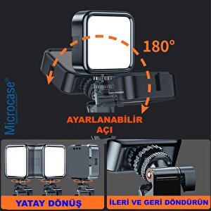 Microcase 3in1 Set 2.1 Metre Tripod + 1/4 360 Dönen Başlık + Softbox Işık - Al5104