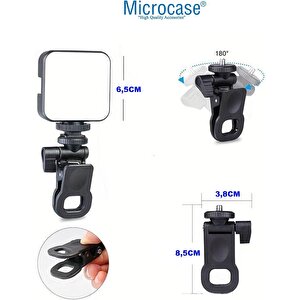 Microcase 3in1 Set 2.1 Metre Tripod + 1/4 360 Dönen Başlık + Softbox Işık - Al5104