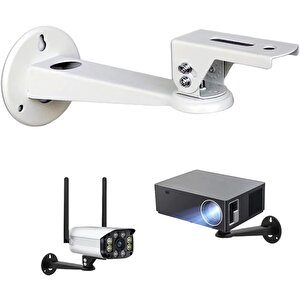 Metal Döner Başlıklı Cctv Kamera Projeksiyon Duvara Monte Askı Aparatı - Al5283