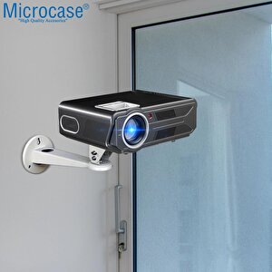 Microcase Metal Döner Başlıklı Cctv Kamera Projeksiyon Duvara Monte Askı Aparatı - Al5283