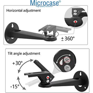 Microcase Metal Döner Başlıklı Cctv Kamera Projeksiyon Duvara Monte Askı Aparatı - Al5283