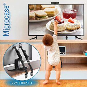 Microcase Vidalı Uzunluk Ayarlı Eşya Sabitleyici Aparat Düşmeyi Önleyici Deprem Mobilya Ve Çocuk Koruma 2 Adet - Al5264
