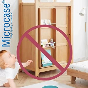 Microcase Güçlü Plastik Yapışkanlı Paslanmaz Şeffaf Çok Amaçlı Fonksiyonel Ayarlanabilir Dolap Raf Eşya Sabitleme Aparatı 1 Adet - Al5019