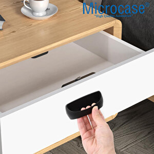 Microcase Plastik Yapışkanlı Sürgülü Pencere Çekmece Kapı Kolu Tutacağı-al4834 2 Adet