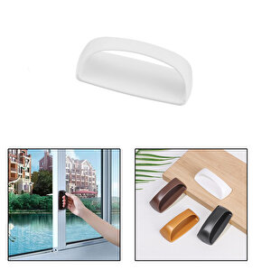 Microcase Plastik Yapışkanlı Sürgülü Pencere Çekmece Kapı Kolu Tutacağı-al4834 1 Adet