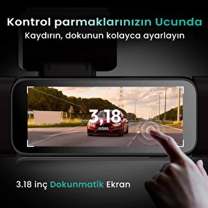 360+ Botslab G980h Pro 3k 4 Kameralı Wifi+gps Akıllı Araç İçi Kamera +150° Geniş Açı+yaya Algılama+gece Görüşlü (128gb Hafiza Kart