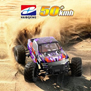 Haiboxing Rc 1/12 903 Vanguard 50+ Km/h Sürat 4x4 Uzaktan Kumandalı Rc Model Araba Rtr Elektrikli 4wd Offroad Truck (mor)