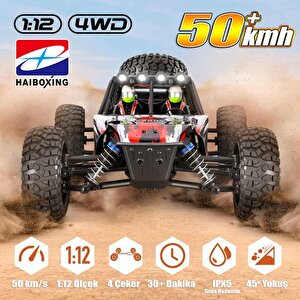Haiboxing Rc 1/12 905 Twister 50+ Km/h Sürat 4x4 Uzaktan Kumandalı Rc Model Araba Rtr Elektrikli 4wd Offroad Truck (yeşil)