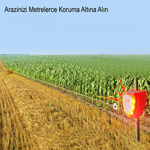 Mi̇si̇na İle Teti̇kli̇ Sesli̇ Hayvan Kovucu Alarm Ci̇hazi Solar Panelli̇