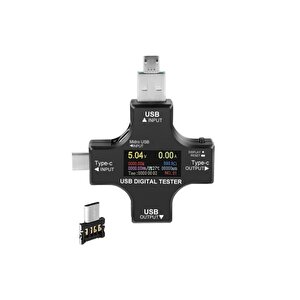 Usb Tester Voltmetre Ampermetre Akım Göstergesi Multimetre Test Cihazı Otg Dest