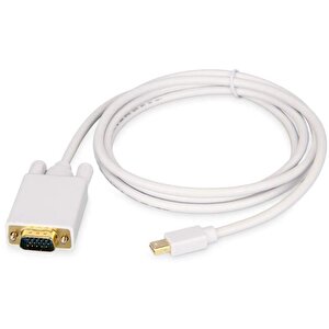 4323 Mini Displayport To Vga Çevirici Dönüştürücü Adaptör Thunderbolt Kablosu 1.8m