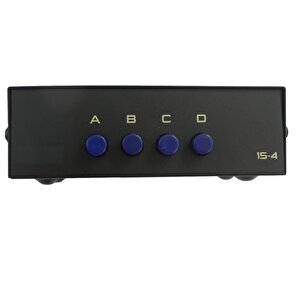 4841 Vga Switch Çoklayıcı Çoğaltıcı 4 Port 4 Kasa 1 Ekran