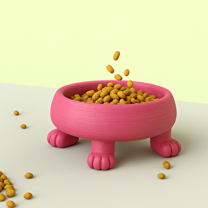 Beton Mama Kabı / Ayaklı / Pembe Pembe