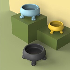 Beton Mama Kabı / Ayaklı / Siyah Siyah