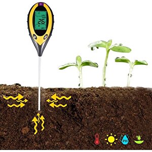 Digital Toprak Ph Nem Isı Işık Ölçer