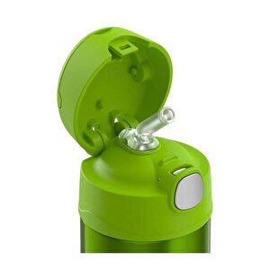 Thermos Funtainer Çocuk Pi̇petli̇ Termos 0,35 Li̇tre Yeşi̇l Renk
