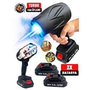 Şarjlı Jet Turbo Motorlu Hava Üfleme Fan Yaprak Üfleme Araba Içi Cam Kurulama