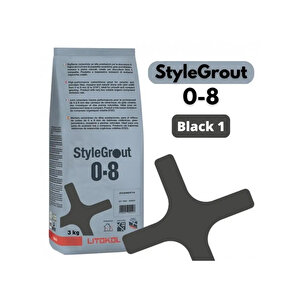 Stylegrout 0-8 Black 1 Derz Dolgu 3 Kg