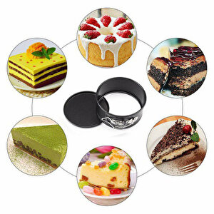 Patisse Yuvarlak Kelepçeli Altı Çıkan Pasta Kek Kalıbı 6.5x22 Cm