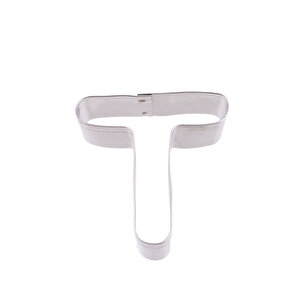Kek Kurabiye Ve Pasta Kalıbı Metal T Harfi̇ Büyük Boy Alfabe 8.5 Cm