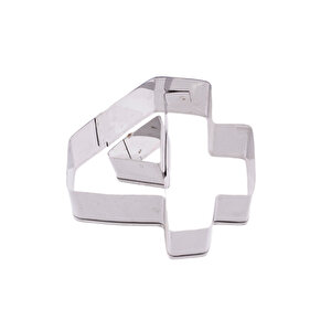 Kek Kurabiye Ve Pasta Kalıbı Metal 4 Sayı Büyük Boy Rakam 8.5 Cm