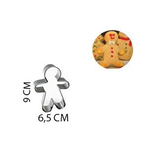 Kek Ve Kurabiye Kalıbı Orta Boy Kopat Kurabiye Adam 9x6.5 Cm