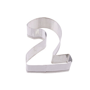 Kek Kurabiye Ve Pasta Kalıbı Metal 2 Sayı Büyük Boy Rakam 8.5 Cm