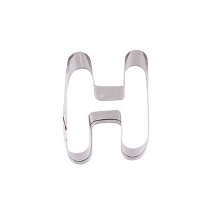 Kek Kurabiye Ve Pasta Kalıbı Metal H Harfi̇ Büyük Boy Alfabe 8.5 Cm