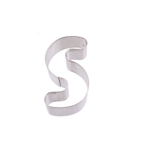 Kek Kurabiye Ve Pasta Kalıbı Metal S Harfi̇ Büyük Boy Alfabe 8.5 Cm