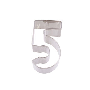 Kek Kurabiye Ve Pasta Kalıbı Metal 5 Sayı Büyük Boy Rakam 8.5 Cm