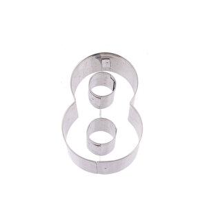 Kek Kurabiye Ve Pasta Kalıbı Metal 8 Sayı Büyük Boy Rakam 8.5 Cm