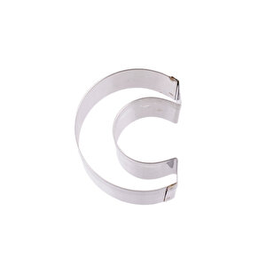 Kek Kurabiye Ve Pasta Kalıbı Metal C Harfi̇ Büyük Boy Alfabe 8.5 Cm