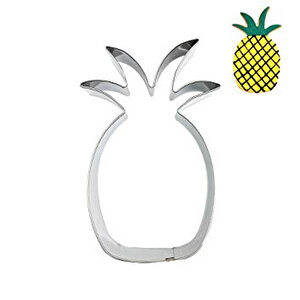 Kek Kurabiye Ve Pasta Kalıbı Metal  Ananas Şekilli 6x10 Cm