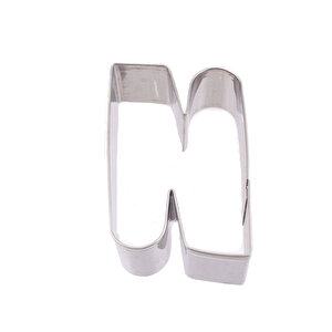 Kek Kurabiye Ve Pasta Kalıbı Metal N Harfi̇ Büyük Boy Alfabe 8.5 Cm