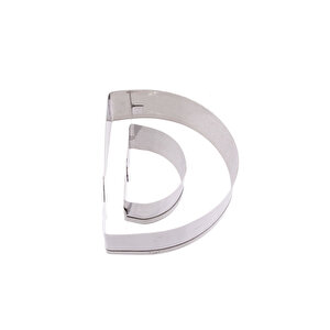 Kek Kurabiye Ve Pasta Kalıbı Metal D Harfi̇ Büyük Boy Alfabe 8.5 Cm