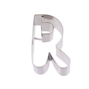 Kek Kurabiye Ve Pasta Kalıbı Metal R Harfi̇ Büyük Boy Alfabe 8.5 Cm