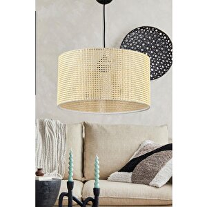 Roll Tasarım Hasır Sarkıt Avize Salon Oturma Odası Yatak Odası Geniş Silindir Avize