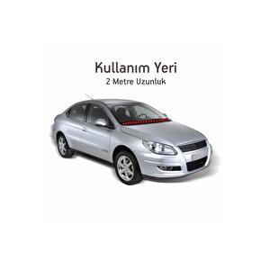 Ön Cam Dış Panel Mühür Fitili / Ön Kaput Su Engelleyici Fitil 2 Metre Siyah Renk
