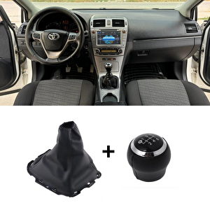 Toyota Avensis Vites Topuzu Siyah + Körük 2010-2015 Model Uyumlu