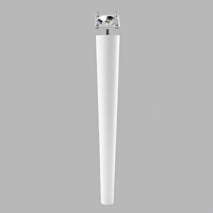Ahşap Ayak 40 Cm Beyaz M8 Civatalı Bağlantı Aparatlı Mobilya Tabure Sehpa Masa Destek Ayağı