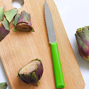 Opinel Essential Tırtıklı Yeşil Soyma Bıçağı 10 Cm