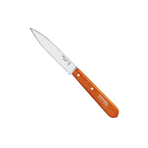 Opinel Essential Tırtıklı Turuncu Soyma Bıçağı 10 Cm No:113