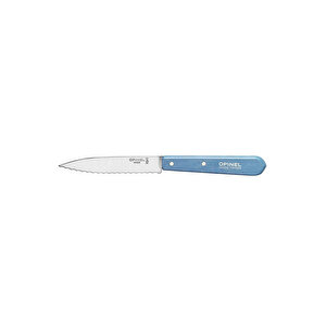 Opinel Essential Tırtıklı Mavi Soyma Bıçağı 10 Cm No:113
