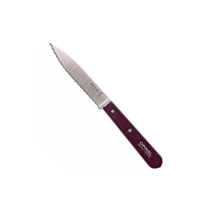 Opinel Essential Tırtıklı Mor Soyma Bıçağı 10 Cm No:113