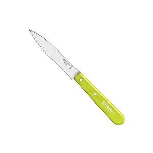 Opinel Essential Tırtıklı Yeşil Soyma Bıçağı 10 Cm No:113